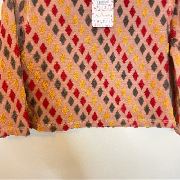 NWT FREE PEOPLE Magic Carpet Tee In Red - Picture 8 of 10